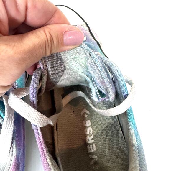 CONVERSE All Star Tie Dye Low Top Sneakers Purple Blue Women's Size 9.5 Casual - Picture 6 of 7